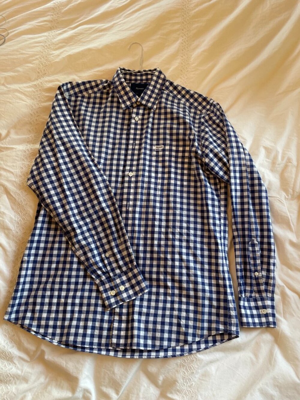 Mens Faconnable Club Button down long sleeve shirt